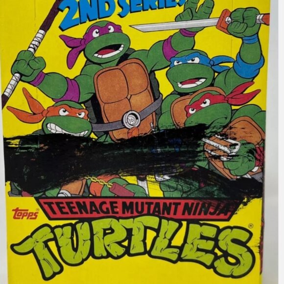 1990 topps teenage mutant ninja turtles series 2 wax box 36 sealed packs - Picture 1 of 4
